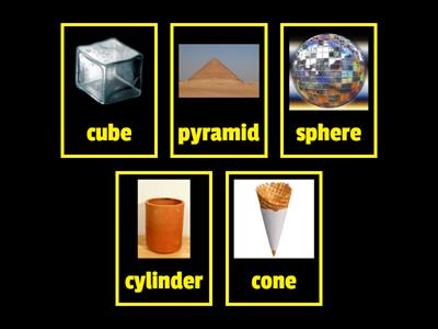 3D Shapes 5  - Vocabulary L2