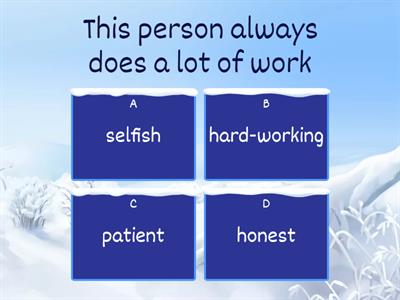 Solutions El. Personality - adjectives