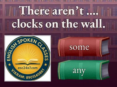 Uses of Some & Any by Vikram (esc24x7.com) 📲8901540861