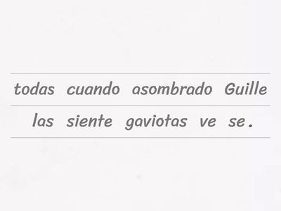 Und 2: Ordenar las palabras (Guille)