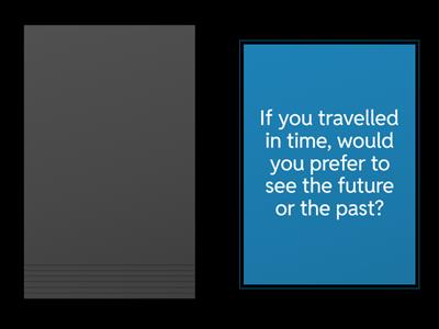 Conditional questions (speaking)