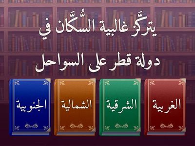 تقييم بنائي للهدف الأول-خريطة توزع السكان بقطر