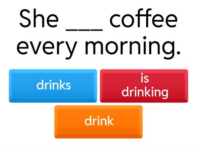 Present Simple vs Present Continuous A1-A2