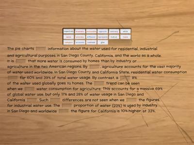 IELTS - Pie Charts II (band 8+)