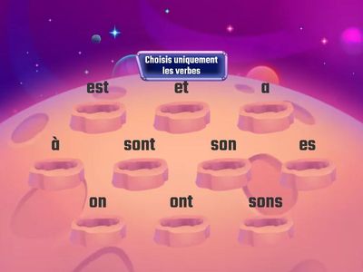 Choisis uniquement les  verbes R