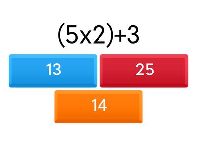 Order of Operations: parentheses