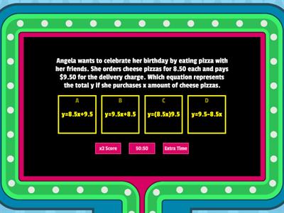 Writing Equations from Verbal Descriptions