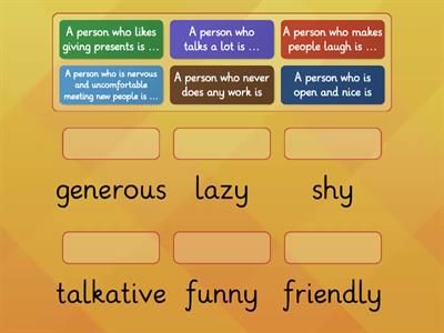 Adjectives of personality 1 (NEF Pre Int 1B)