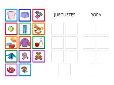  ORDENAR CATEGORIAS JUGUETES Y ROPA