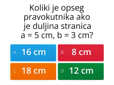 Opseg pravokutnika i kvadrata