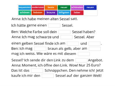  Adjektivendungen ( Superlativ und Komperativ)