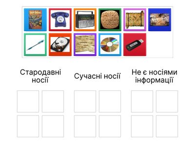 Носії інформації.