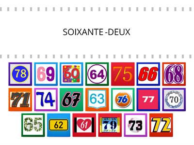 LES NOMBRES FLE ENTRE 60 ET 79