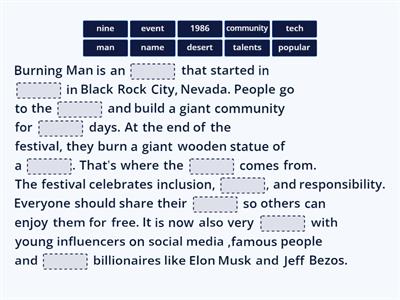 What is "Burning Man"?