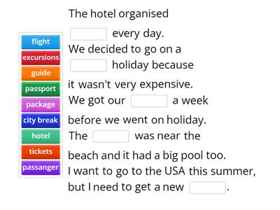 Travelling vocab A2 Gateway