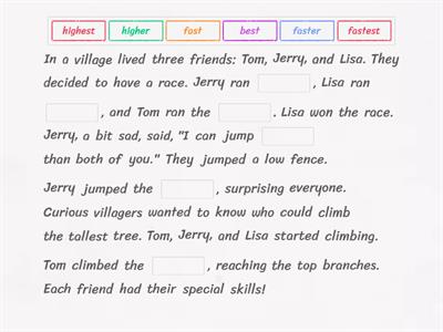  Comparative and superlative adverbs
