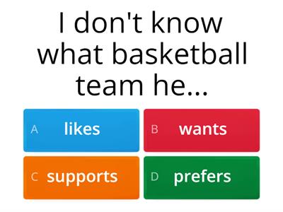 Vocabulary: Sports and games