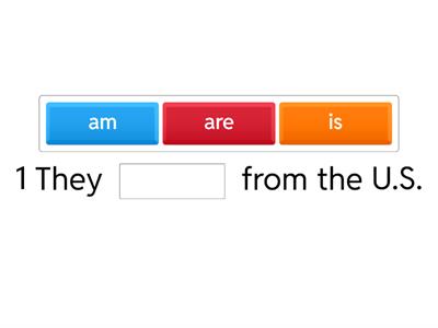 Be: Simple present - Affirmative