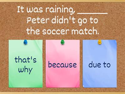 Gold 1 - Cause and effect