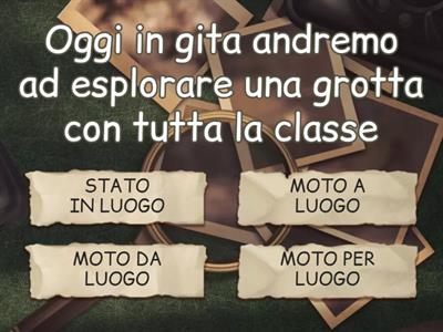 I quattro complementi di luogo