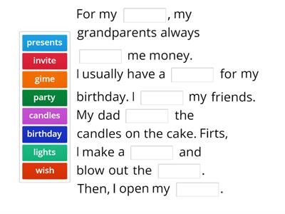 Birthdays around the world.