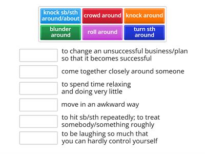 Phrasal verbs AROUND/ABOUT