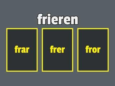 Welche Präteritum-Form ist korrekt? (unregelmässige Verben)