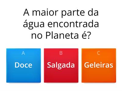 A ÁGUA NO PLANETA