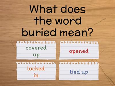 Vocabulary Review - Turtle, Turtle, Watch Out!