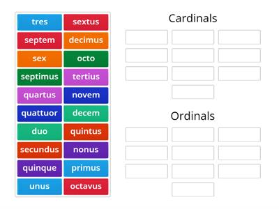 Cardinal and ordinal numbers 