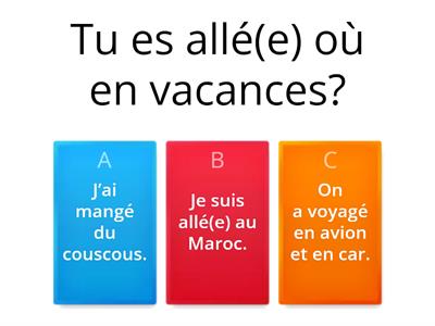 Les vacances