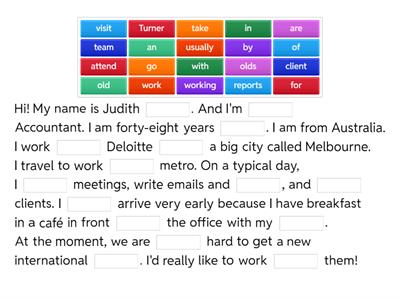 TO DO Self Introduction - Business A2