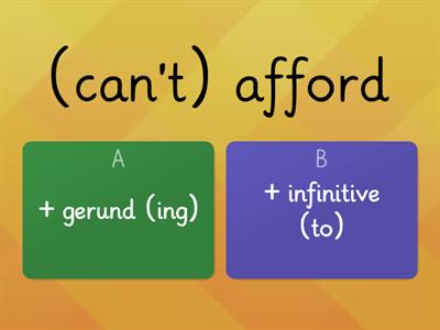 Gerund or Infinitive (English File, 3rd ed, p147)