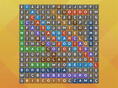 PALAVRAS COM B, C, D