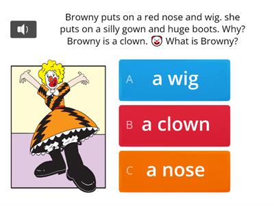 Browny the Clown (Comprehension)