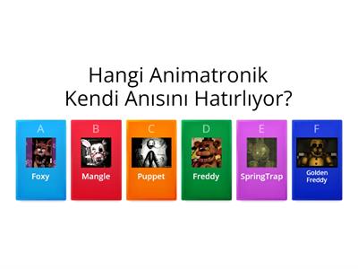 Fnaf'ı Ne Kadar Biliyorsun?   YT : Fnaf Fan TR