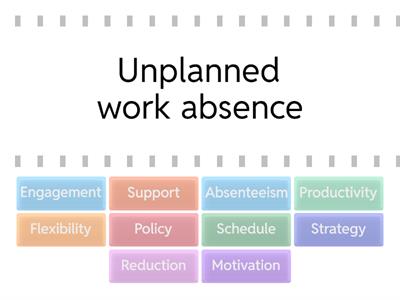 Key Vocabulary Workplace Concepts
