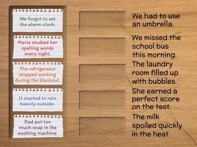 Transitional Phrases that show Cause & Effect