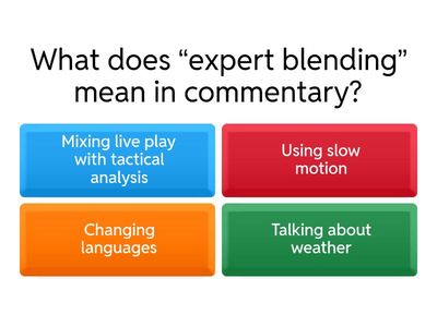 The Sports Commentary Language