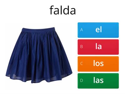 el la los las ropa