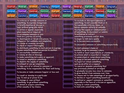 Phrasal verbs C1 / Passages 2