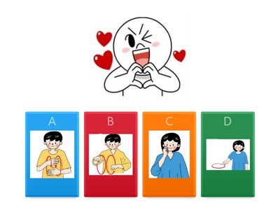 臺灣手語第一冊第5課-圖卡手語配對