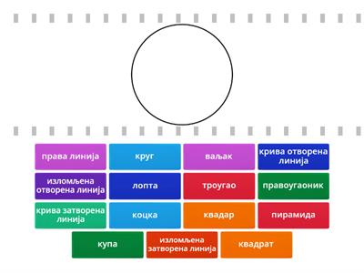 Геометријска тела и фигуре, линије