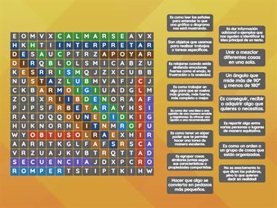 EOGs - Vocabulario Semana 4 (Tercer Grado) -  Sopa de Letras