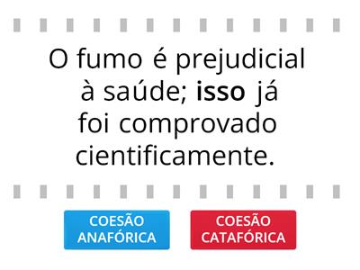 Coesão anafórica e catafórica