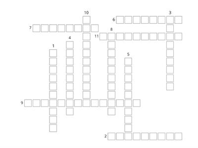 Ecosystems - Crossword Puzzle