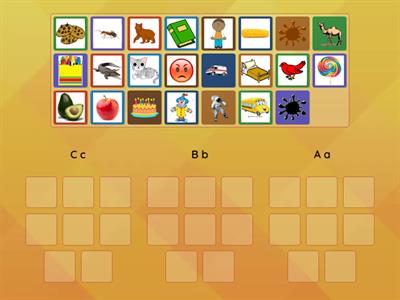 Group sort: Letters C c , B b ,  A a - 3422