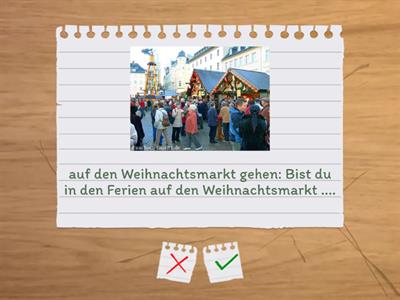 Ferien (Winter):  Perfekt A2