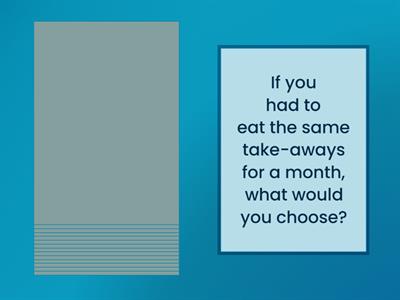 Upper Intermediate - Food discussion questions 