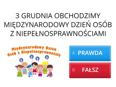 MIĘDZYNARODOWY DZIEŃ OSÓB Z NIEPEŁNOSPRAWNOŚCIAMI